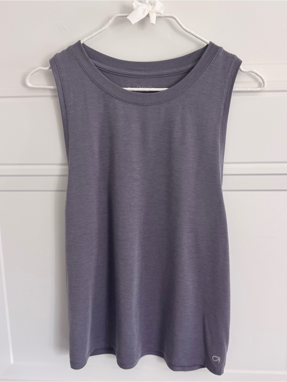GapFit Athletic Muscle Tank Top Heather Purple, XS